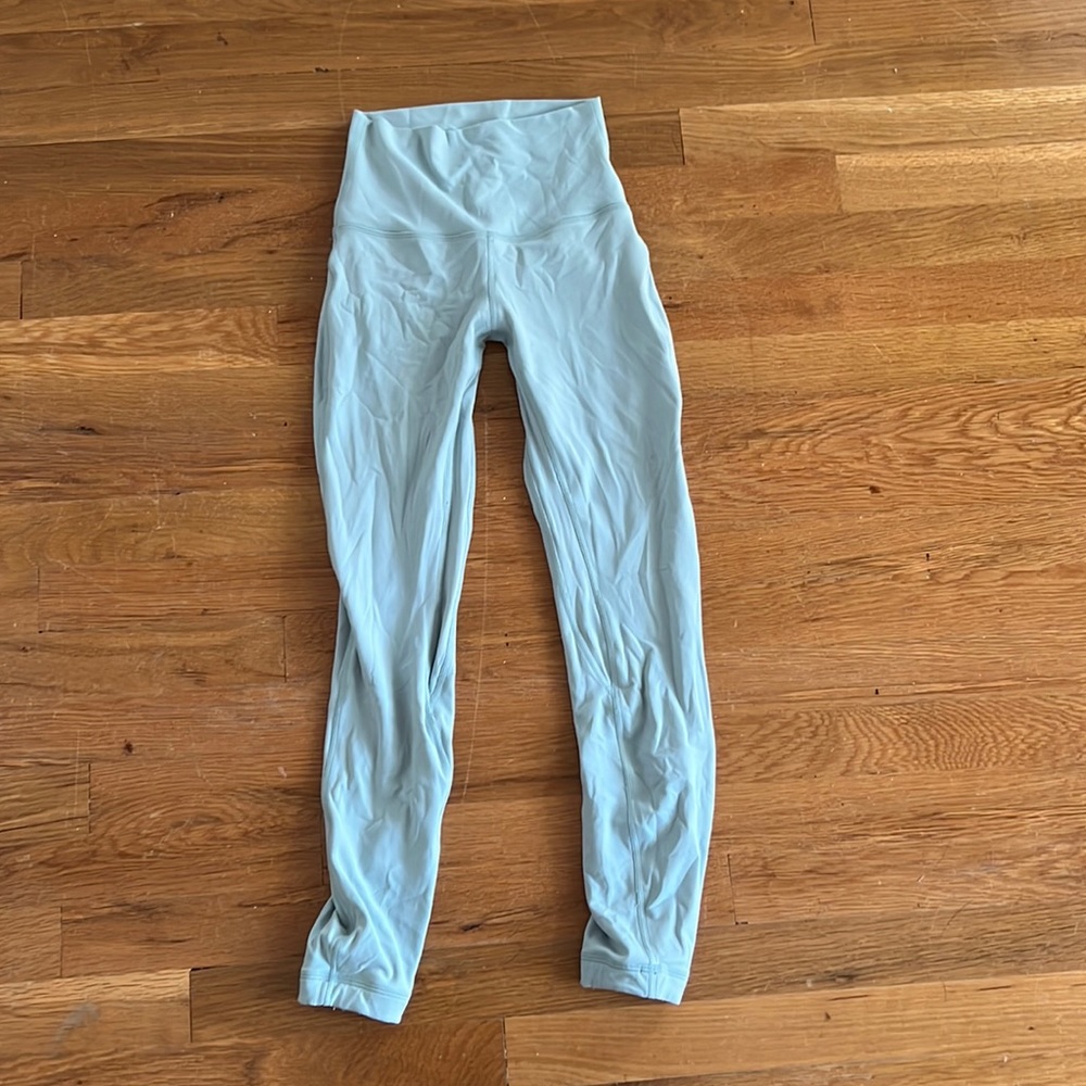 Lululemon teal leggings size 2